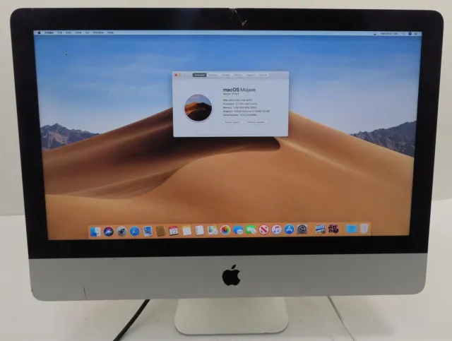 Apple iMac A1418 21.5'' Core i5 2.7GHz 8GB 1TB macOS Mojave Late 2012 - Read