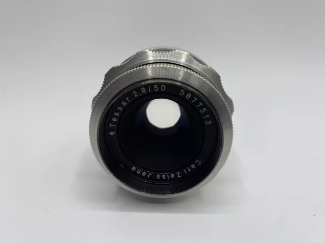 Carl Zeiss Jena Tessar 50mm 1:2.8 Objektiv für Exa/ Exakta # 5877513-29