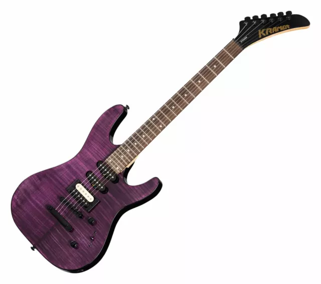 Kramer Striker Figured HSS E-Gitarre Transparent Purple TOM Mahagoni Ahorn