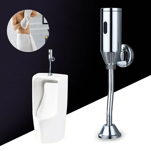 WALL MOUNTED URINAL Flush Valve Automatic Sensor Touchless Toilet