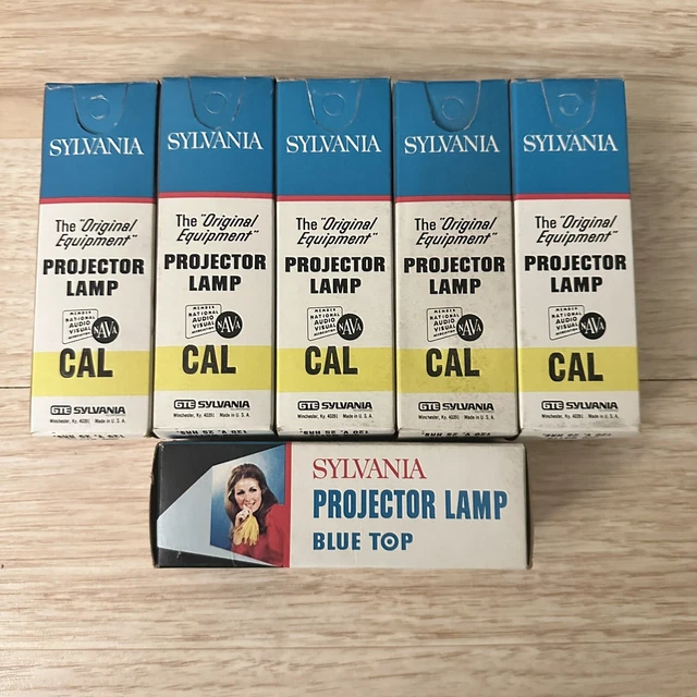 Bombilla de proyección proyector Slyvania CAL azul superior 120V 300W 25 horas lote de 6