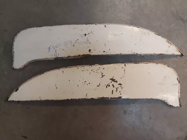 1959 Ford Fender Skirts Original Foxcraft FWS 59 Ford Steel Flush Mount Used 1959 Ford Fender Skirts Original Foxcraft FWS 59 Ford Steel Flush Mount Used