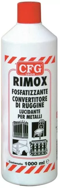 Rimox CFG lt.1 FOSFATIZZANTE, CONVERTITORE DI RUGGINE, DISOSSIDANTE metalli