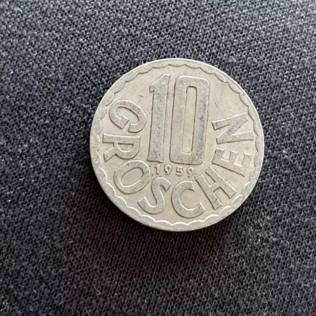 AUSTRIA  10 Groschen  1959   (tk264)