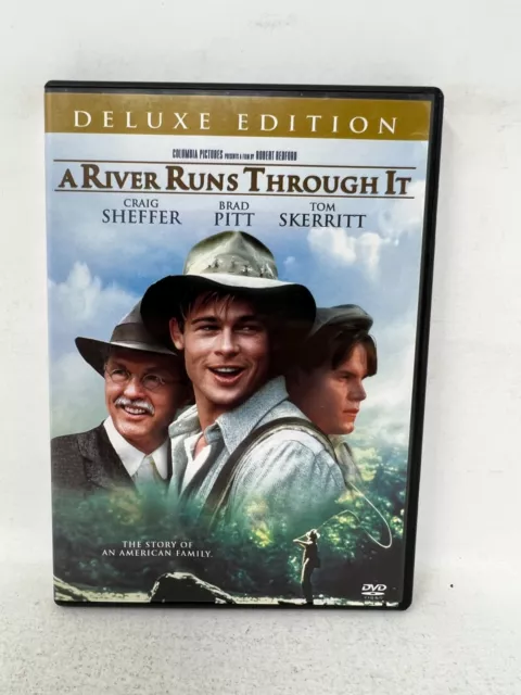 A River Runs Through It (DVD, 2005) Brad Pitt Tom Skerritt Drama Good Condition! 2