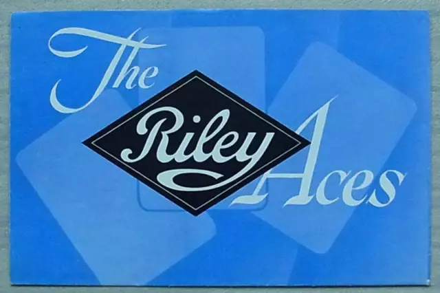 RILEY ACES 1 ½ & 2 ½ LITRE Car Sales Brochure March 1950 #23/3(64346)3/50-25