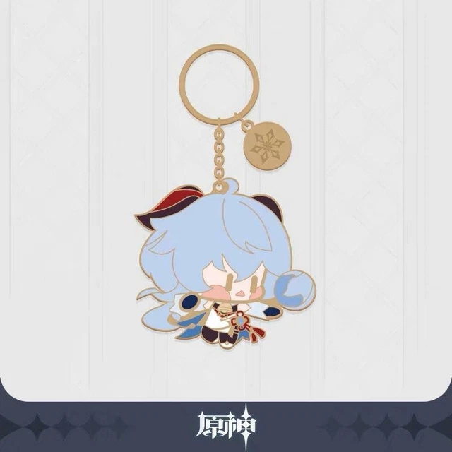 MIHOYO OFFICIAL GENSHIN Impact Ganyu Chibi Metal Keychain MiHoYo 16 99 