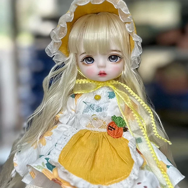New Full Set 1/6 BJD Doll Girls Eyes + Hair + Makeup + Clothes + Shoes Kids Toys 3