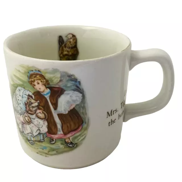 Beatrix Potter Mug Mrs. Tiggy-Winkle Cup Wedgwood Of Etruria & Barlaston VINTAGE