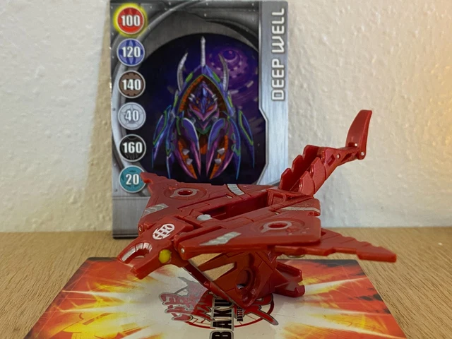 Bakugan Spitarm Red Ventus Maxus Dragonoid Trap Collectable Game Spin - W/ Card