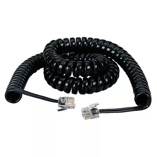 Black Box Modular Coiled Handset Cable - Rj-22 Male Phone - Rj-22 Male Phone -