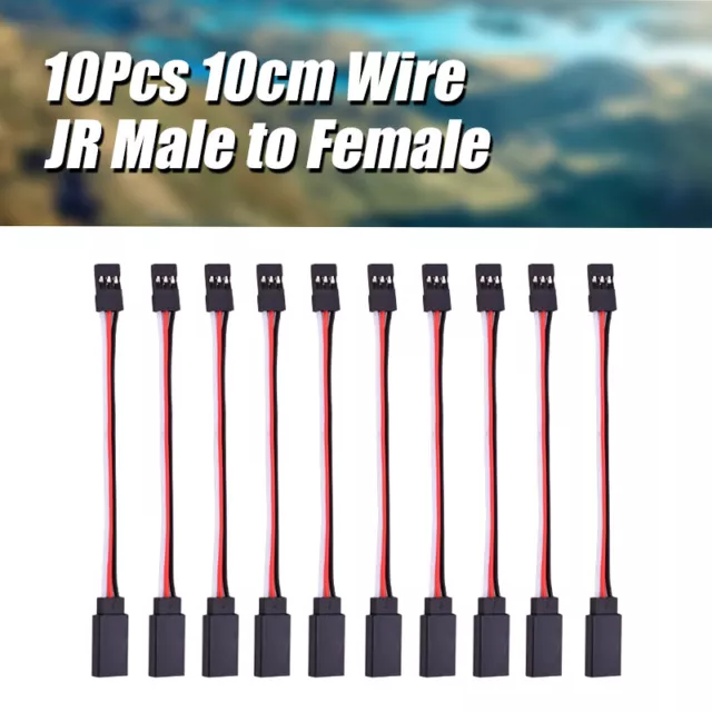 10Pcs Servo Extension Lead Wire Cable For RC Futaba JR Male to Female Connector