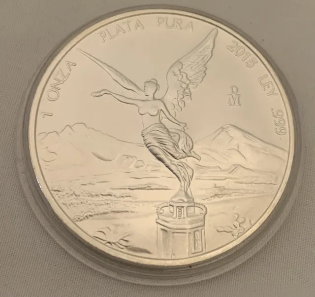 2015 Mexican Libertad 1 oz BU Mexican Silver Coin .999 Fine