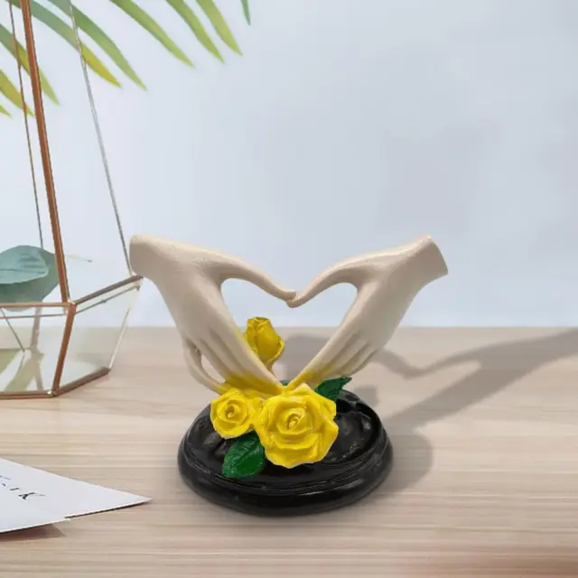Statue de main en forme de cœur, Figurines de geste de la main pour table et