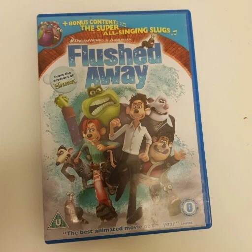 FLUSHED AWAY DVD Children (2007) Kate Winslet Quality Guaranteed