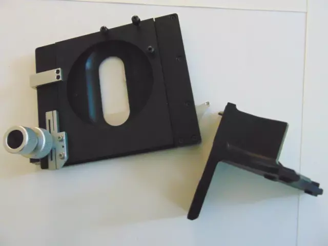 excellent Olympus X-Y Stage for Slide Microscope +removable slide clip & bracket