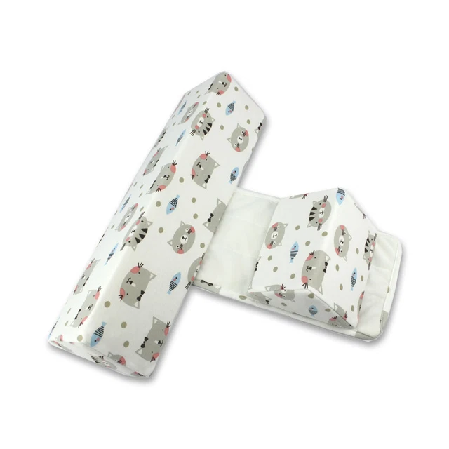 Newborn Baby Pillow Shape Styling Anti-roll Adjustable Side Sleep Cushion UK