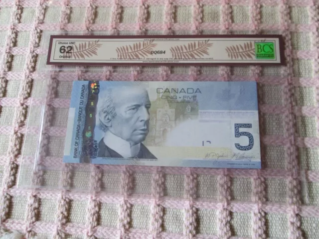 2006 Canadian Graded Sequential Five Dollar Banknotes (3)  3