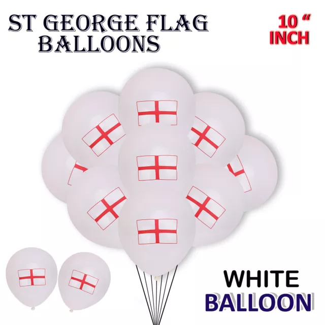 Inglaterra st George Bandera Estampado Globos Helio Aire Relleno Calle Fiestas