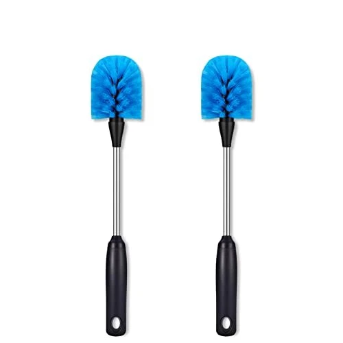 2 Pack Stainless Steel Bottle BrushLong Handle Water Bottle Scrubbing Brush