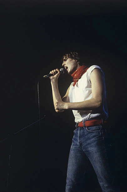 Italian Born Singer SPANISH BORN ITALIAN singer & TV presenter Miguel Bos in jeans- 1980 ...