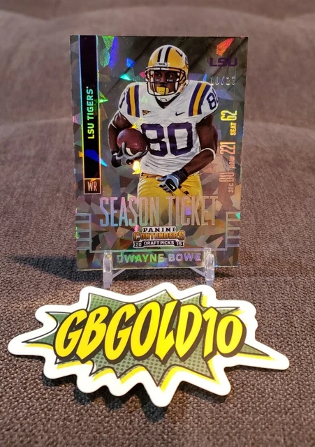 2015 Panini Contenders Draft Picks Cracked Ice Ticket /23 Dwayne Bowe #36
