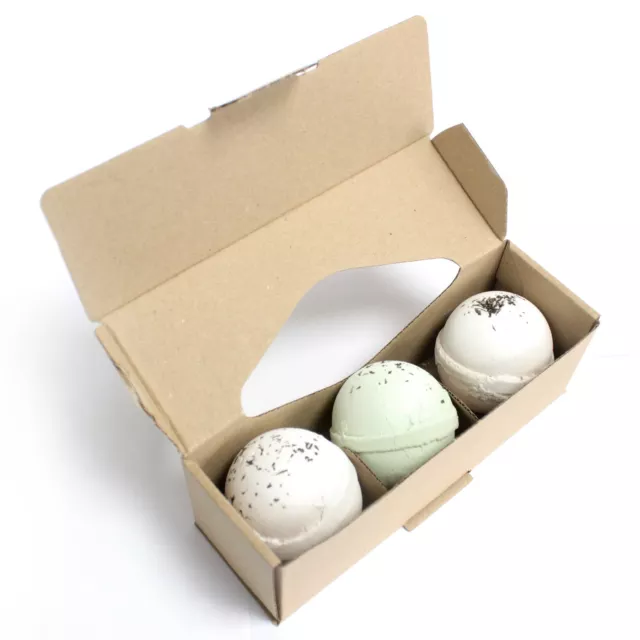 Detox 3 Bath Bombs Set Beautifully Wrapped - Birthday Valentine Christmas Gift