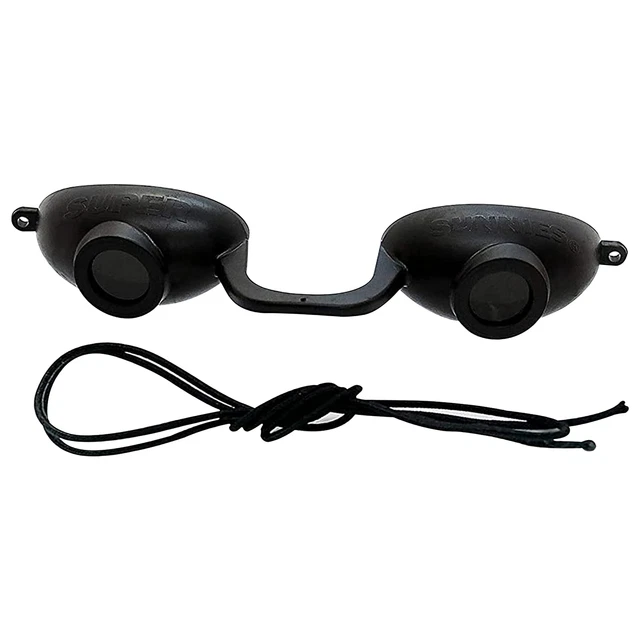 Gafas de cama de bronceado flexibles Super Sunnies Evo gafas negras protección UV,