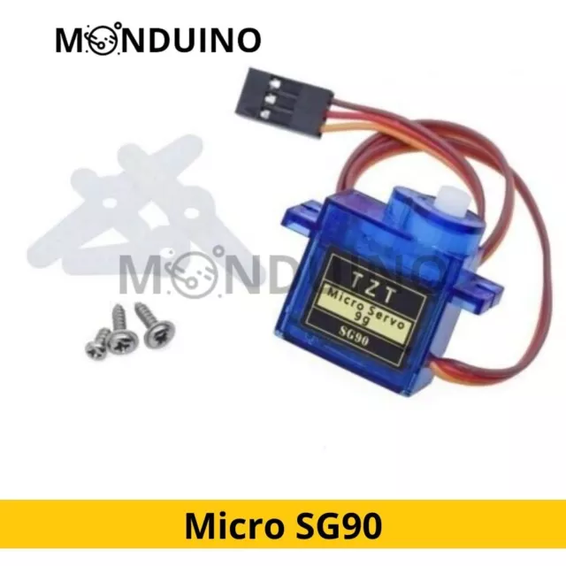 Micro SG90 Servo Motor 9G pour RC Arduino Control mini MONDUINO