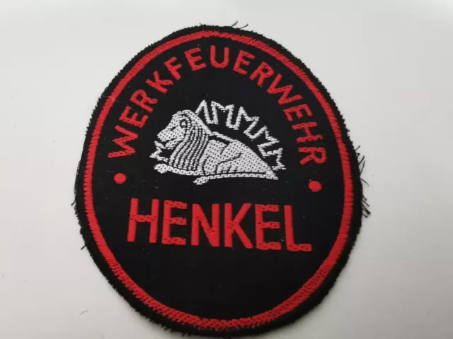 Vintage Ärmelabzeichen Patch - Werksfeuerwehr Henkel