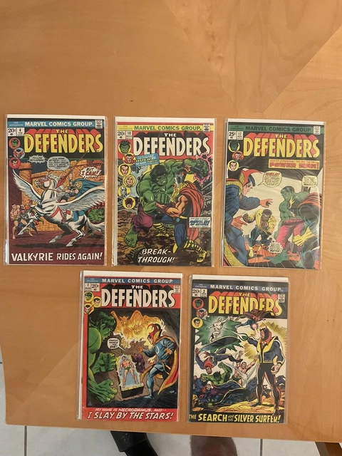 1972 Defenders Comic Book Lot (1 VF, 2 VF/NM, 4 VF, 10 VF/NM, 17 VF) KEY ISSUES