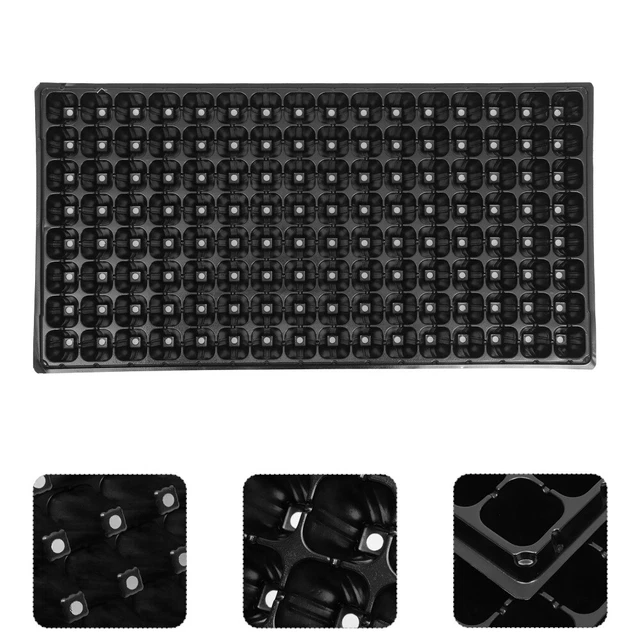 Vassoio Per Piante Stewart Corinto – Fioriera Rettangolare Nera, Lunghezza 80 Cm, Capacità 20 Litri, In Plastica Resistente, Prodotto UK