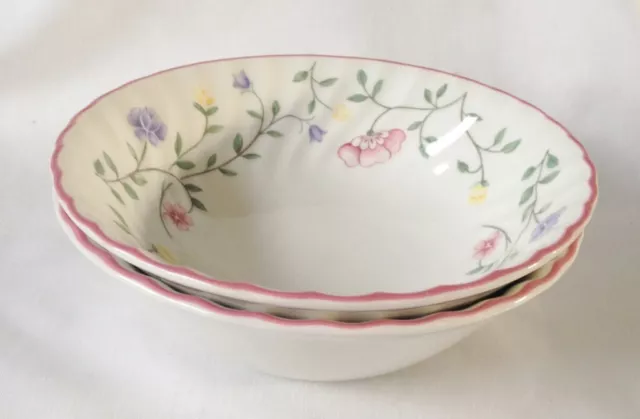 Johnson Brothers Summer Chintz Cereal Bowls x 2 - 5 3/4 Inch