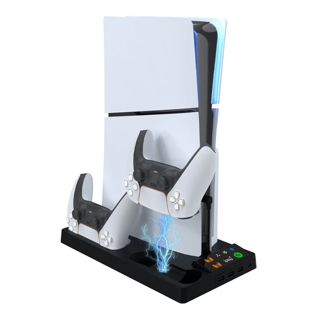 COOLING STATION FOR PS5 Pro with 3 Adjustable Speed Fans and Controller ...