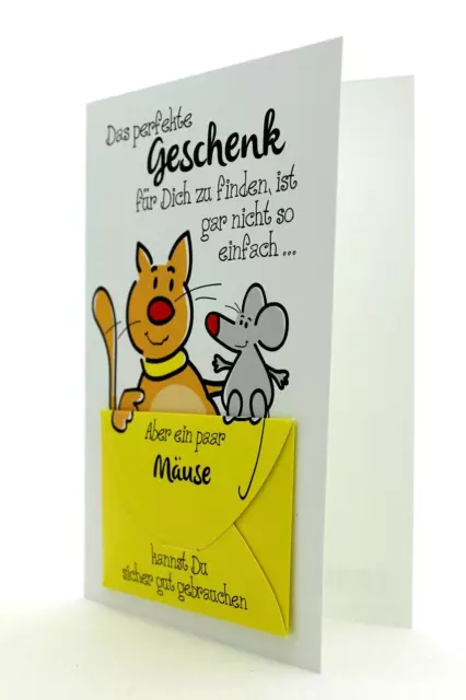 GEBURTSTAGSKARTE KARTE GEBURTSTAG Geldkarte mit Spruch Geldscheinkarte