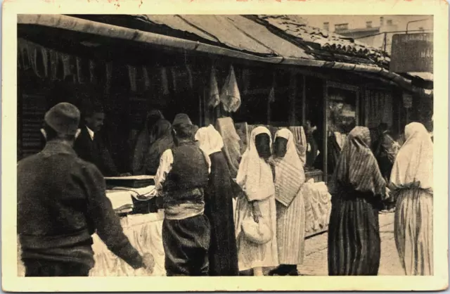 Bosnia and Herzegovina Sarajevo Turkish Woman Vintage Postcard B149