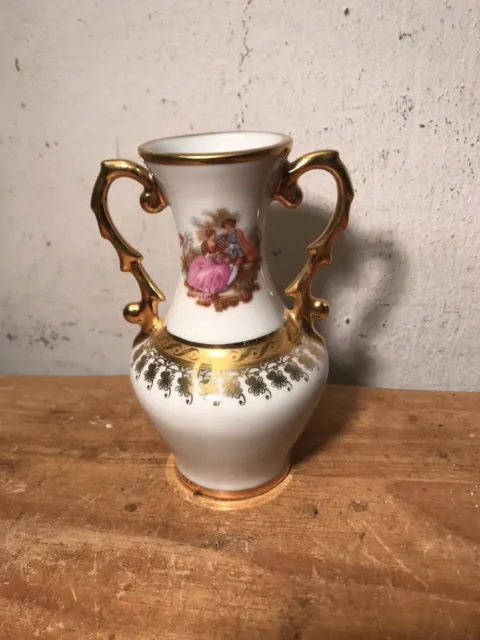 La Reine Limoges Porcelain Vase