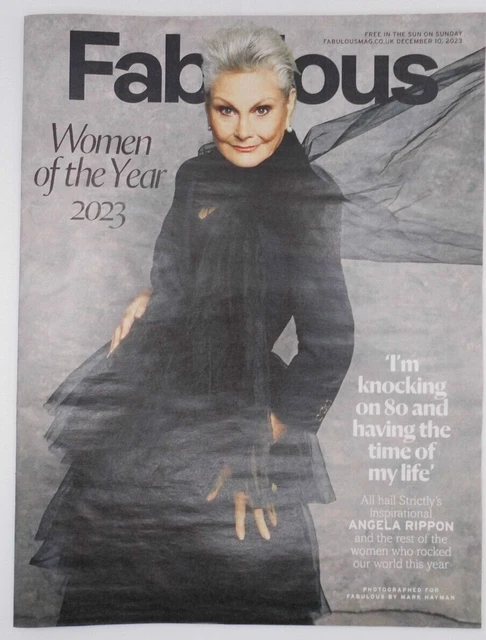 FABULOUS SUN ON Sunday supplement 10th Dec 2023 Angela Rippon, Women of ...