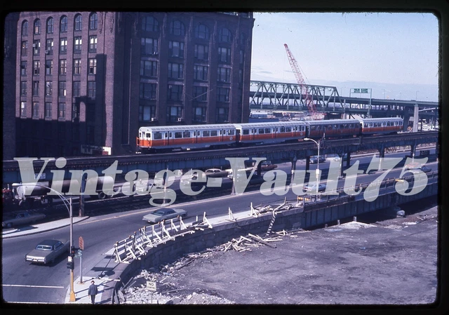 Original Slide Mbta Boston Subway Transit  1975 North Station