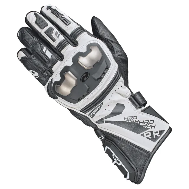 Held Akira RR Sport Handschuhe Leder schwarz/weiss K-9 Motorrad gloves Känguru