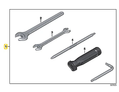 Genuine BMW K50 K51 Motorcycle Tool Kit  Wrench, Knob 71118542260