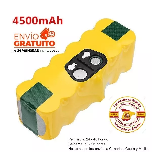 Bateria compatible con iRobot Roomba 4500mAh 500 530 560 600 650 700 785 800