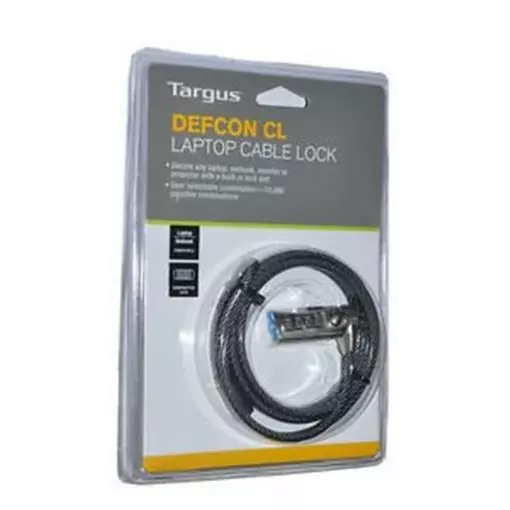 TARGUS DEFCON LAPTOP NOTEBOOK CABLE Combination SECURITY LOCK PA410AU New Sealed