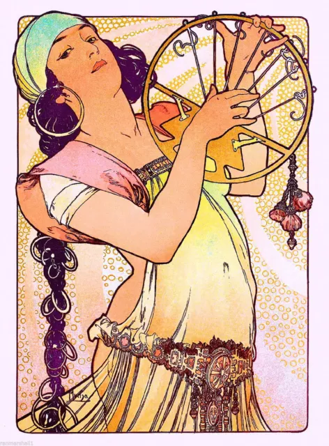 96864 1890s Gypsy La Belle Epoque French Nouveau Wall Print Poster UK