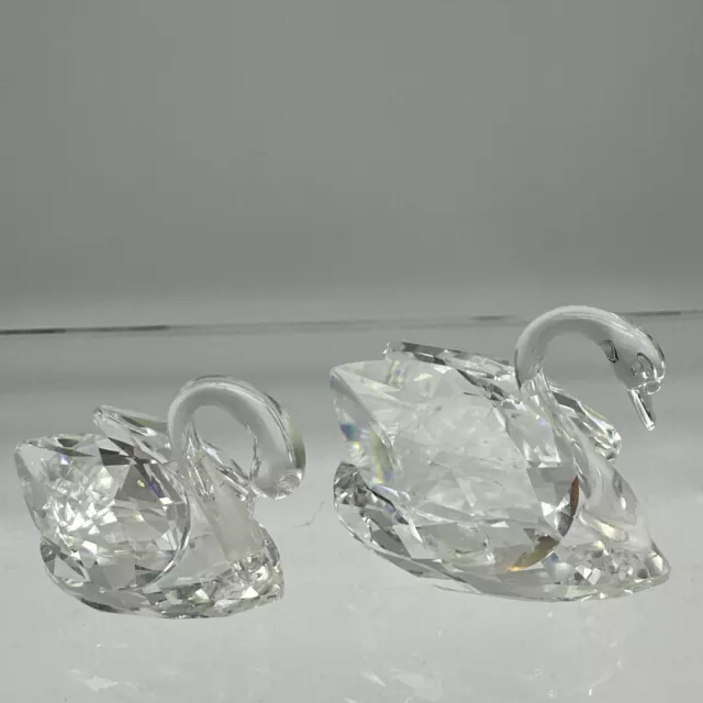 Beautiful Swarovski Swan Pair Crystal Figurine ,  J15