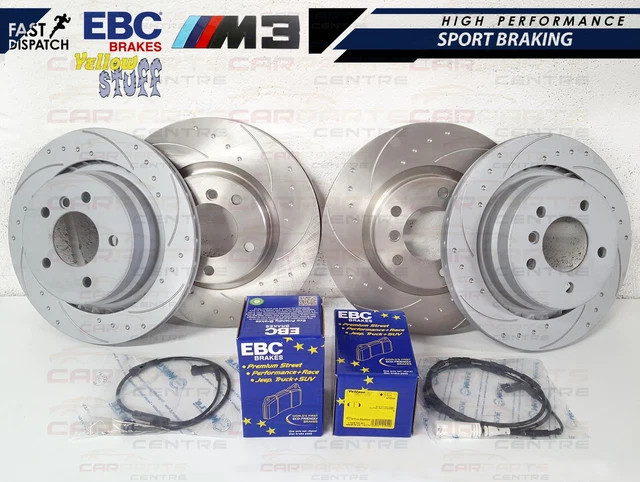 EBC BBK003YEL-2 Racing 92-00 BMW M3 (E36) Yellow Apollo-4 Calipers 355mm Rotors Front Big Brake Kit main image 0