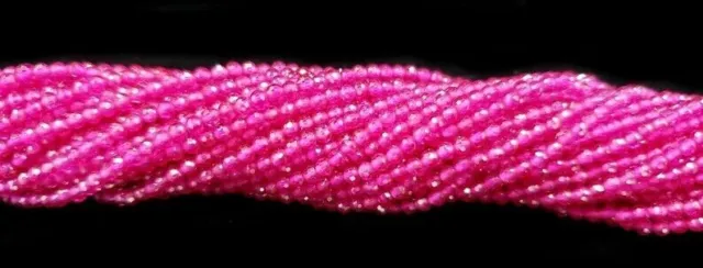 A ++ 2MM vente en gros 5 brins micro facettes rondes perles de pierres...