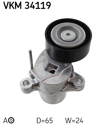Poulie-tendeur, courroie trapézoïdale à nervures pour FORD SKF VKM 34119