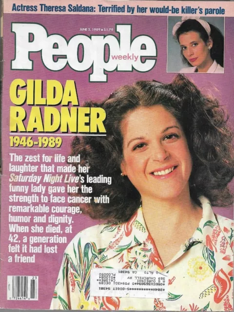 GILDA RADNER - PEOPLE Weekly Magazine  June 5, 1989 - No Label