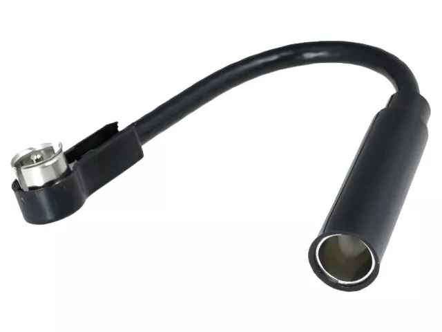 KFZ Autoradio Antennenadapter Verlängerung Stecker ISO - Kupplung DIN Kabel 15cm